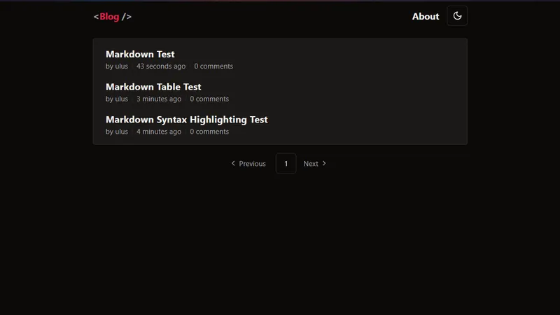 Blog Platform screenshot 2